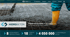 Desktop Screenshot of hidrobeton.com